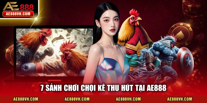 7 sảnh chơi chọi kê thu hút tại AE888